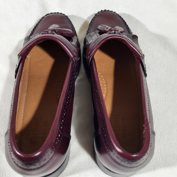 Weejuns G.H. Bass & Co. Stylish Burgundy Tassel Loafers for Mens Size 8.5 - Picture 6 of 11